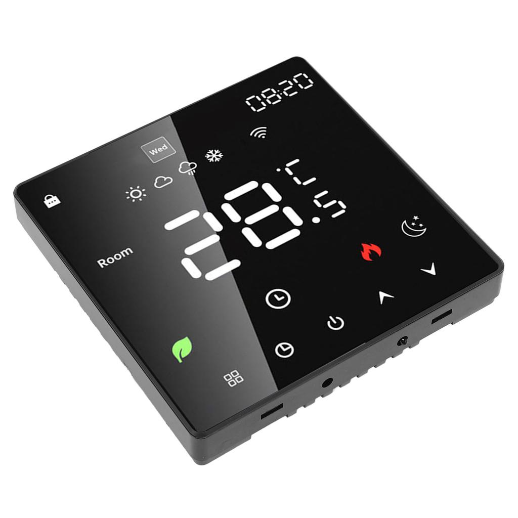 Regulátor teploty podlahového vytápění 16A WIfI Digitální LCD displej Programovatelný Manuální Automatický