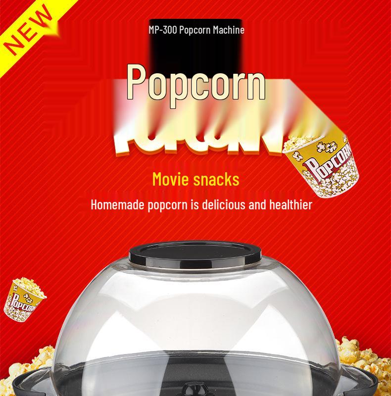 Red Compact Electric Children's Home Popcorn Maker RH906 - Oil & Sugar Compatible
