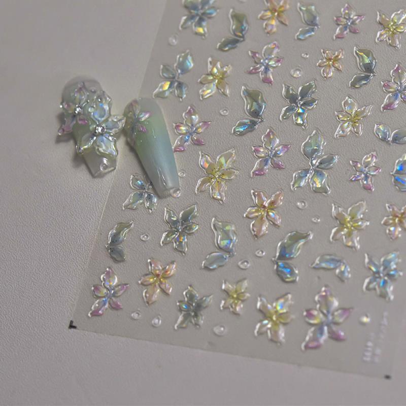 1pc Ocean Nail Art Stickers 5D Summer Starfish Seashell Nail Decals Decoration Y2K Embossed Nail Art Supplies Manicure Slider