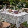 White Embroidered Table Cloth French Lace Tablecloths Vintage Coffee Dining Table Cover Rectangle Home Decoration