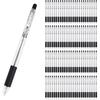 Bulk 100 Flexoffice Ballpoint Broad Black Purchase Pens, 0.7mm, Point, Oil-Based, Knock-Style,