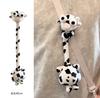 Cute Long Neck Evil Zodiac Plush Pendant Keychain Healing Stuffed Animal Doll Birthday Gift Decor