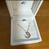 Used 4C Pink Gold Moon Shape Necklace