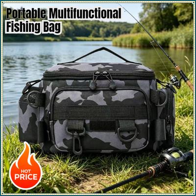 2026hot Selling Outdoor Equipment Bag Large Capacity Multifunctional Portable Crossbody Single Shoulder Fishing Tool Kit