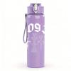 1PC Blank pale white empty faded print 750ml colorful plastic sports water bottle leakproof pop up lid with straw for outdoor work home use