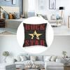 Vintage Rock Music Pillow Case Short Plush Double-sided Print Square Throw Pillow Covers Sofa Home Cushion Decor
