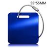 Stainless Steel Tag Keychain Lightweight Durable 1Pcs with Steel Wire Loops Luggage Keyring for Hiking Business Trip Use