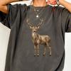 Geometric Deer Low Poly T-Shirt, Woodland Wildlife Graphic Tee
