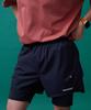 Minasu Unisex Multi Sport Two In One Running Shorts_Black
