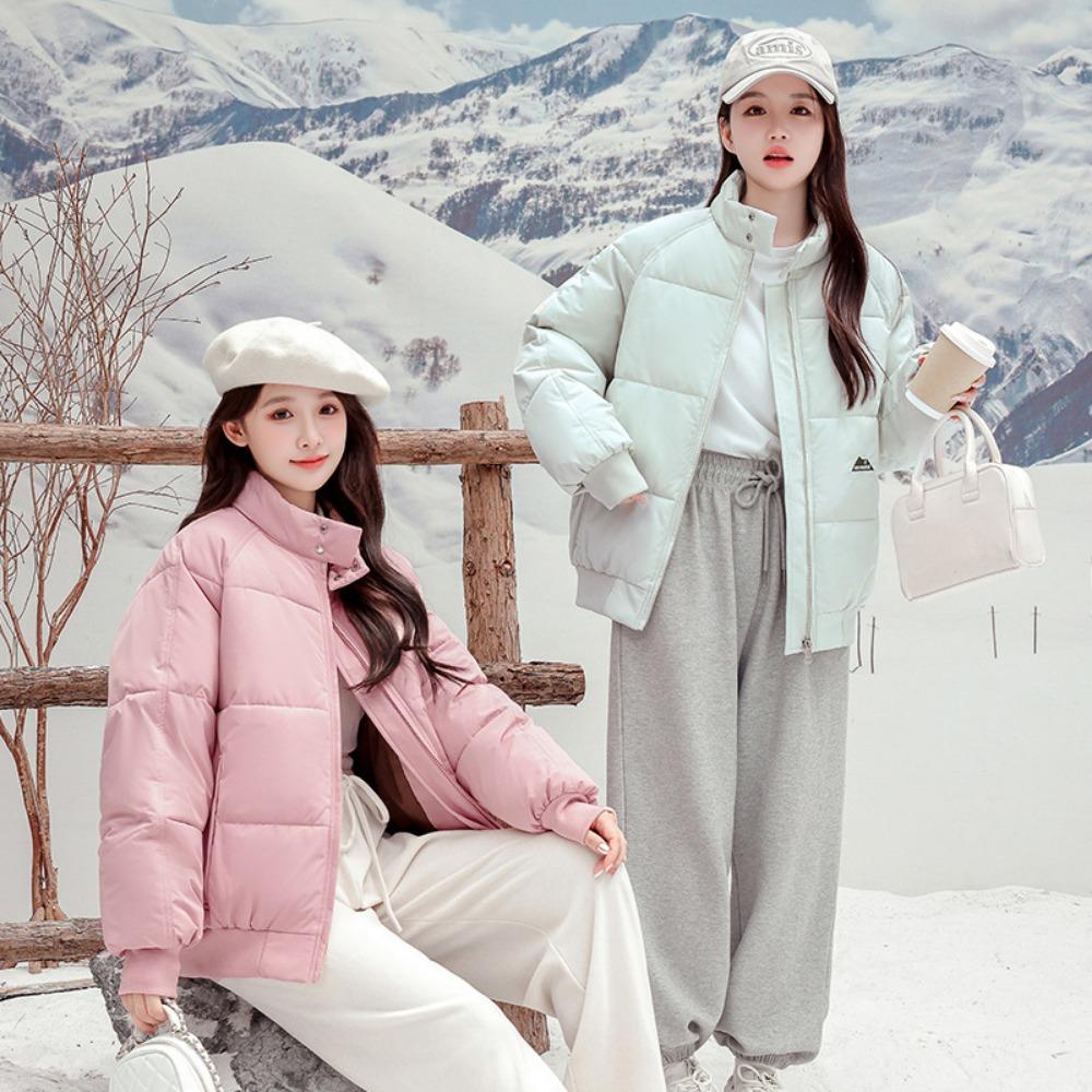 New stand-up collar cotton-padded clothes women's trendy winter clothes short loose thickened warm jacket bread clothes jacket