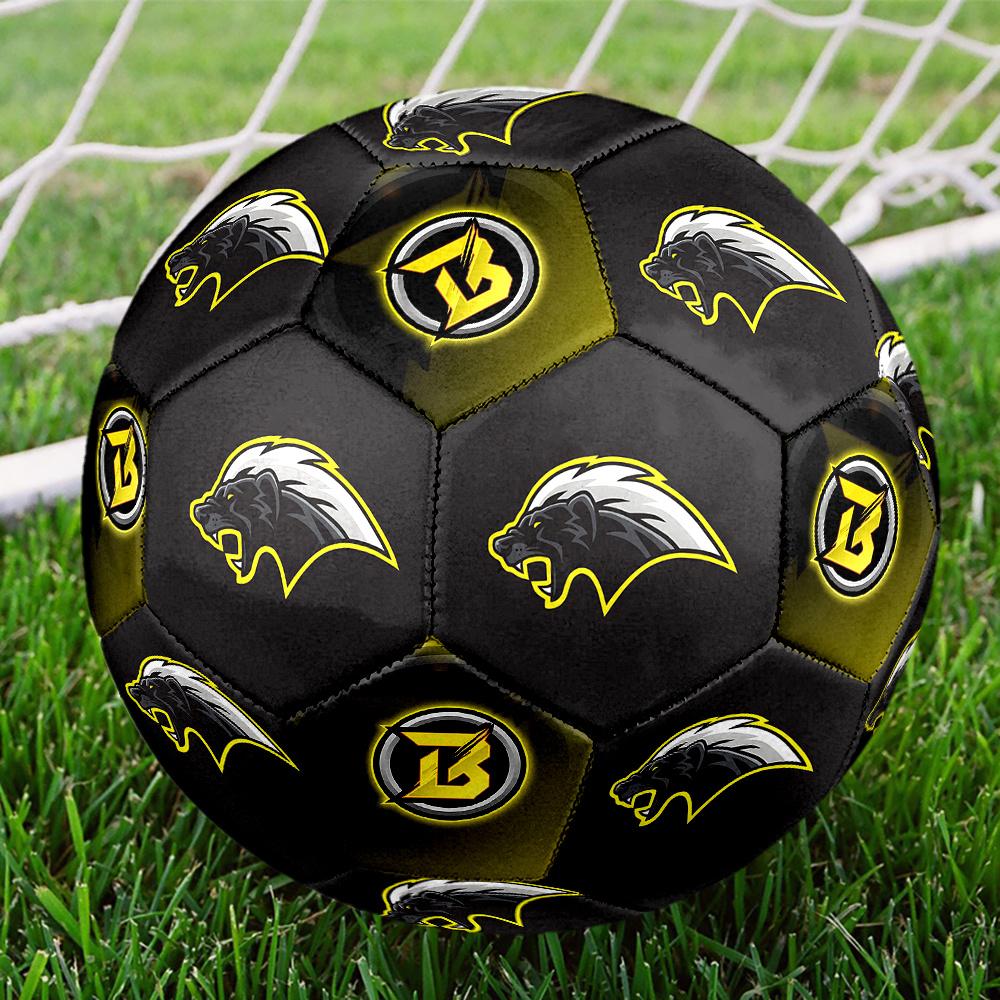 1PC Beast Logo Ban Symbol Soccer Ball Size 5 Football Machine Sewn Indoor/Outdoor Universal Football Surprise Collection n133 Size 5