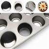 12 Mini Round Baking Cheese Cake Cupcake Tray Non Stick Muffin Tin Pan Mould