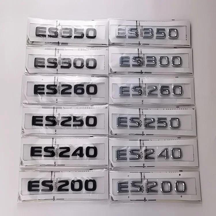 ABS Car Trunk Emblem Letter Decal Badge Rear Sticker Styling Accessories for Lexus ES200 ES240 ES250 ES260 ES300 ES350 VH6