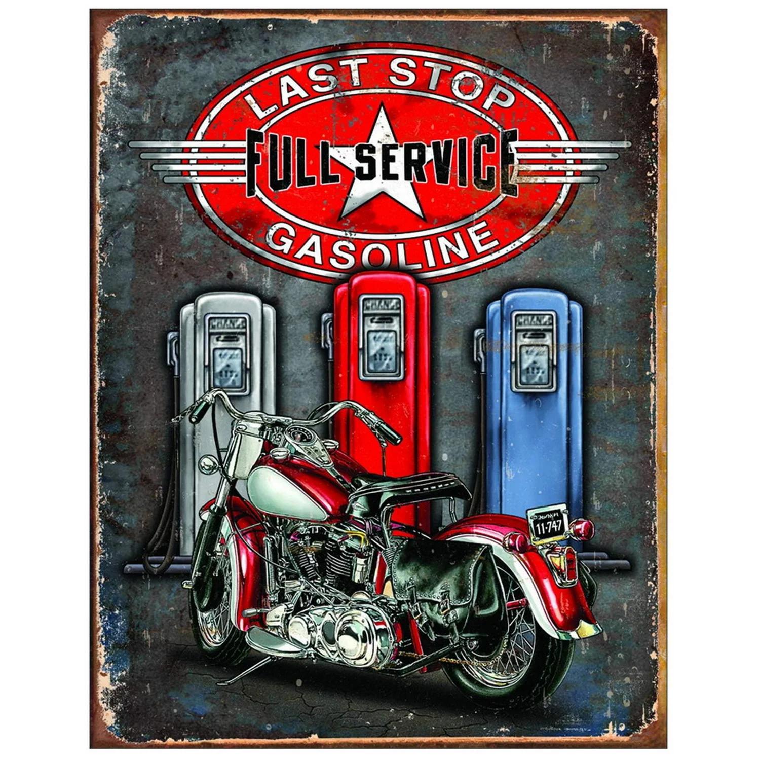 

Classic Auto Garage Car Full Service Metal Tin Signs Wall Art Posters Plate Wall Decor for Bars Man Cave Cafe Clubs Garage Retro 20X30CM