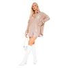 Missy Empire Womens/Ladies Faux Leather Pocket Shirt Dress