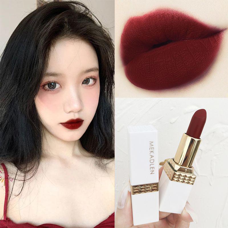 McCarthy Lun Orange Series Waterproof Matte Lipstick - Warm Orange for Summer, Whitening, Student-Friendly, Niche Brand.