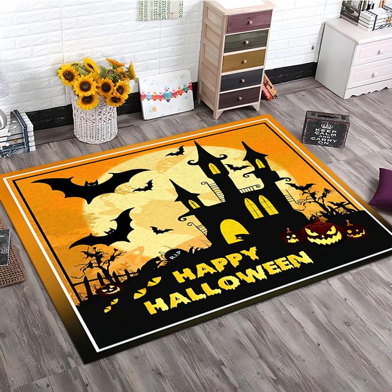 1PC Halloween theme Rug - home decoration Carpet For Living Room Bedroom Flooring Computer Chair Area Rug