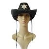 Woolen Western Cowboy Hat Visor Men Bucket Hat Retro Summer Sun Hat  Cosplay