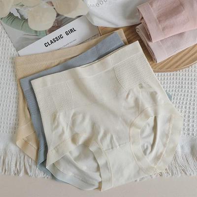 Bragas de cintura alta sin costuras para mujer: Entrepierna de algodón, transpirable, levanta caderas, adelgaza abdomen, para usar todo el año