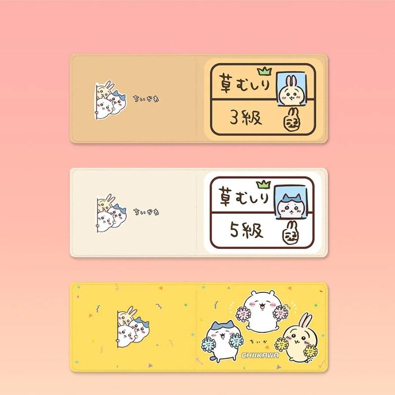 Cute Chiikawa Hachiware Usagi 2-In-1 Premium Genuine Leather Card Holder Id Window Cute Kawaii Anime Cartoon Holiday Gifts Toys