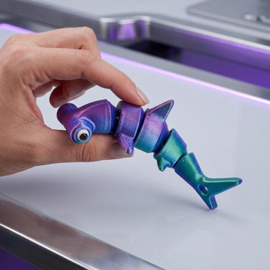 3D Geprint Walvis Speelgoed Gearticuleerd Flexibel Oceaan Dier Model Positioneerbaar Fidget Speelgoed voor Feestartikelen Kantoor Huis Bureau Decor