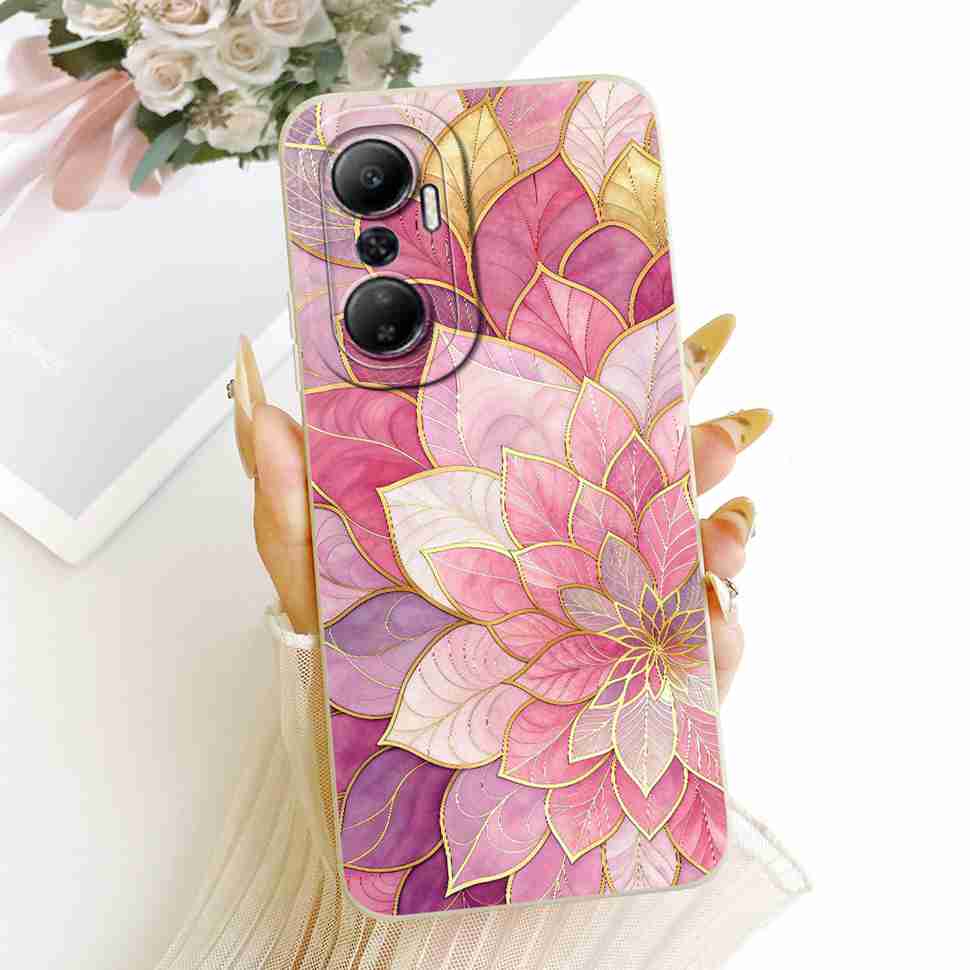 For Infinix Hot 20 4G X6826 X6826B X6826C Case 2022 New Fashion Pattern Soft Silicone Back Cover For Hot 20 Hot20 Casing 6.82''
