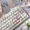 152 Taste Roz Taste PBT Sublimate Profil Cherry Taste Se Potrivesc Tastatură Mecanică Switch Cherry Mx 61/64/87/104/108