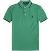 Polo Embroidered Pony Striped Trim Short Sleeve Polo Shirt Men Tops 710782636-005
