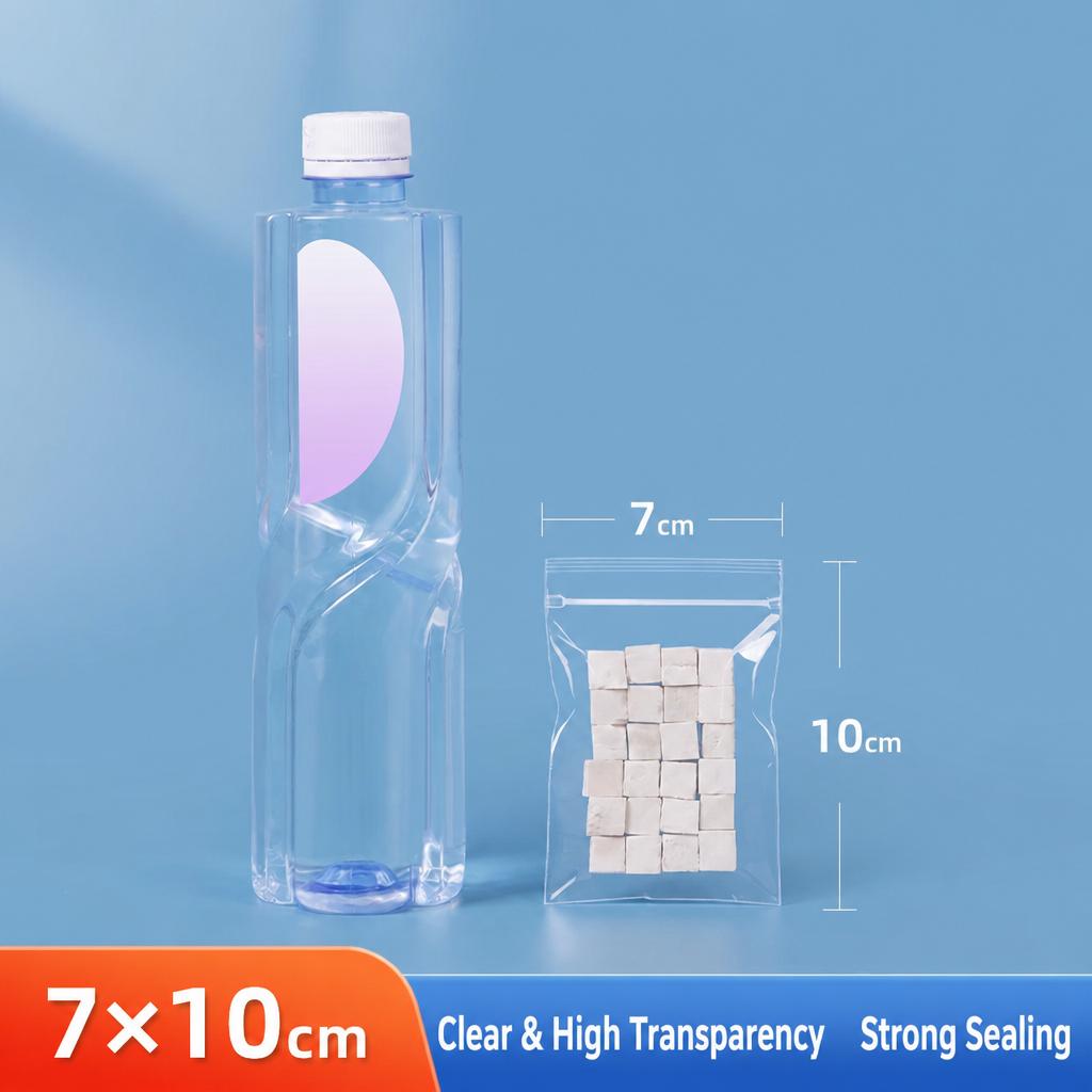 Food Grade PP Ziplock Bags Clear Transparent Self Sealing Pouches for Scented Tea Fruit Dried Food Jewelry Packaging