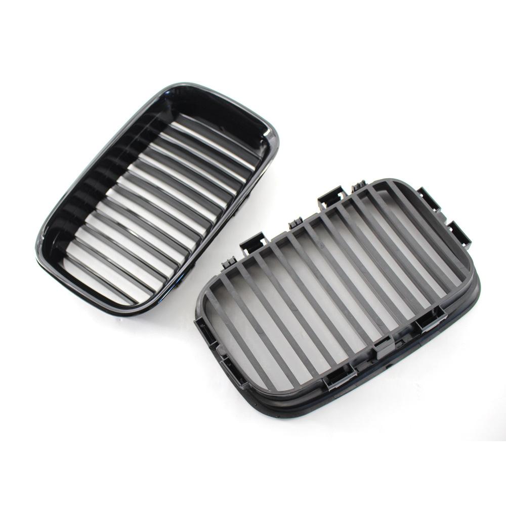 1 Pair Front Hood Bumper Kidney Grilles Grill Chrome for BMW 3-Series E36 Sedan Coupe Touring 1990-1996 51138122237 51138122238