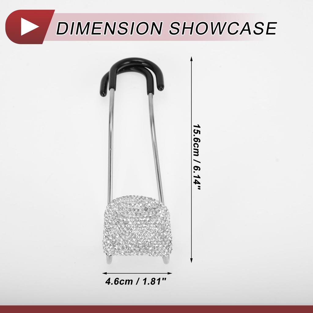 HEROFFIX Set of 2 Car Seat Headrest Perfect for and Car Seatback Organizer Hooks with White x Hooks, Purses, Bags, Umbrellas, More, Heavy-Duty