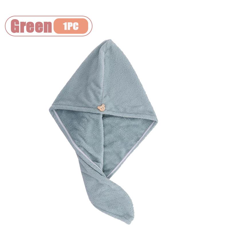 1-10PCS Womens Hair Drying Turban Coral Velvet Quick Dry Towel Cap Long Hair Shampoo Bathroom Toiletries Wraps Accessories