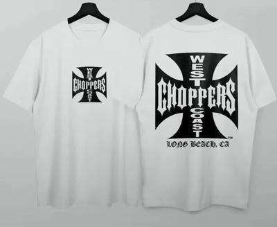 Μαύρο T-shirt με Γραφικό Δύο Πλευρών West Coast Chopper