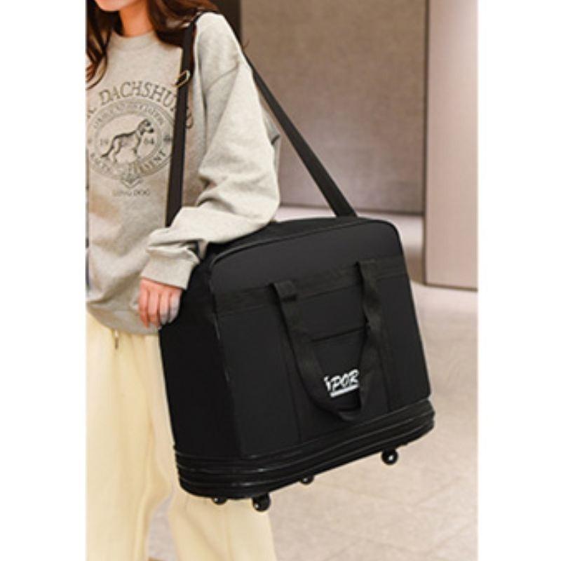 Large Capacity Foldable Travel Bag With Multiple Compartments For Air Travel