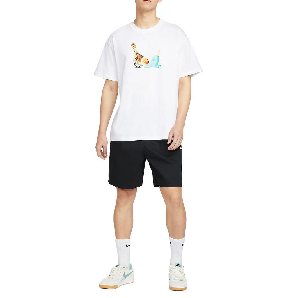 Nike Sb Comfortable Fashion Soft Skin-Friendly Short Sleeve T-Shirt Men Tops White HJ0819-100