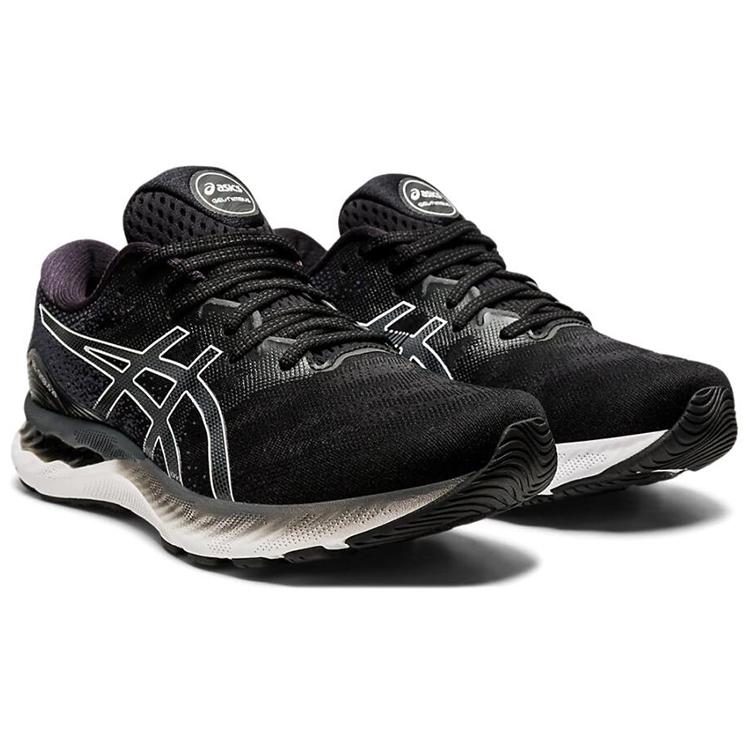 New Asics Gel Nimbus 23 2E Wide 'Black White' 1011B006-001