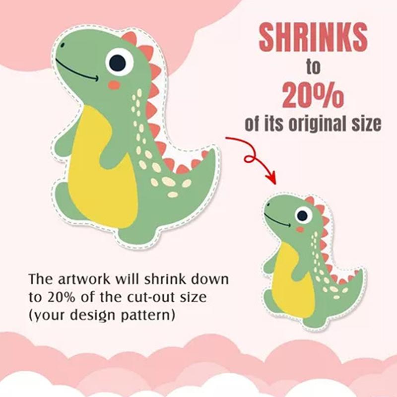 10 Pieces Shrink Plastic Sheets 20X29Cm Sanded Shrink Films Papers For Keychain Making Diy Craft