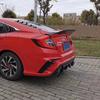 Tenth Gen Civic R Style Rear Spoiler, 16-20 Models, No-Drill, Thai JDM Ducktail