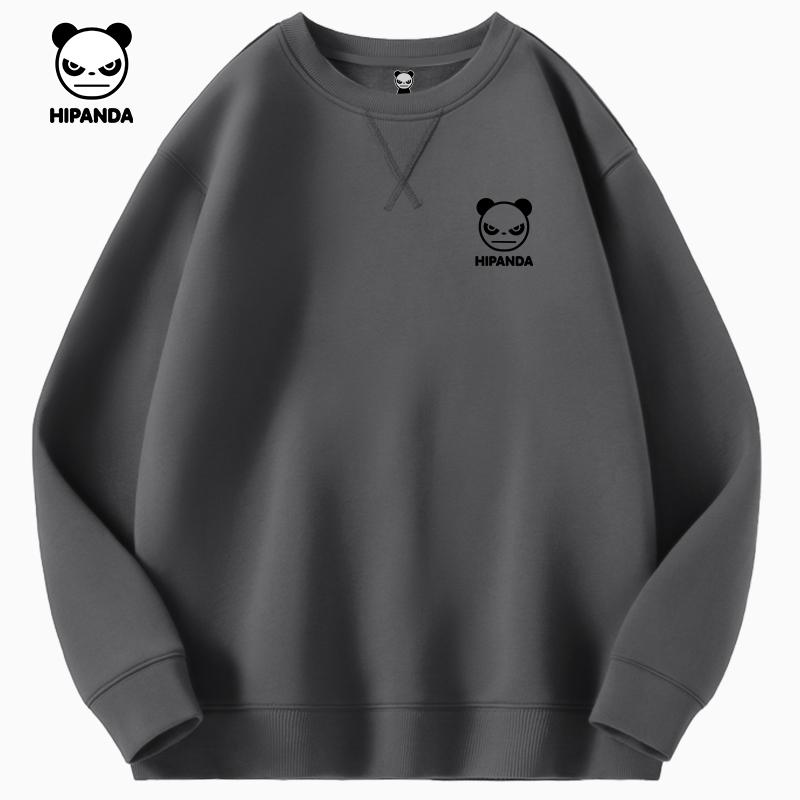 Hello Hipanda Panda Inverted Triangle Round Neck Hoodie