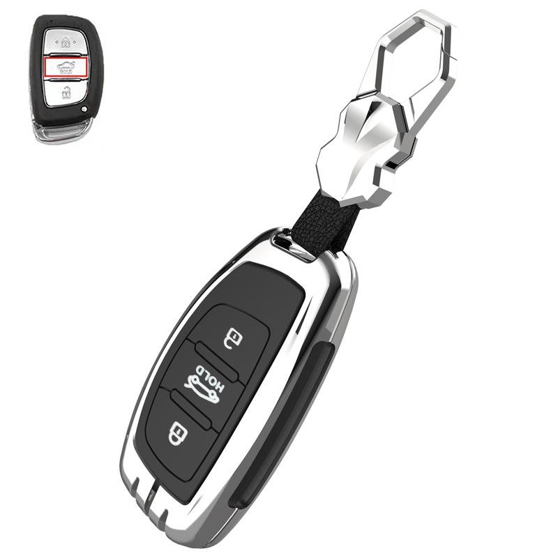 Zinc Alloy Car Key Case Cover For Hyundai i10 i20 i30 HB20 IX25 IX35 IX45 HB20 2015 High Quality Smart Key Shell Car styling