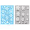 Snowflake Electrostatic Snowflake Sticker Anti-collision Reusable Snowflake Window Sticker PVC Xmas Glass Sticker Home Decals