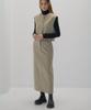 Okuka Classic Wool Skirt_Oat Beige