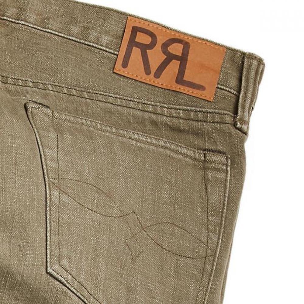 Rrl Slim Fit Olive Jeans Mnrrdnm10920094301