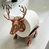 Unique Housewarming Gift 3D Printed Elk Toilet Paper Holder, Stable Base Bathroom Tissue Roll Modern Accessory Decor Dispenser, Waterproof PLA