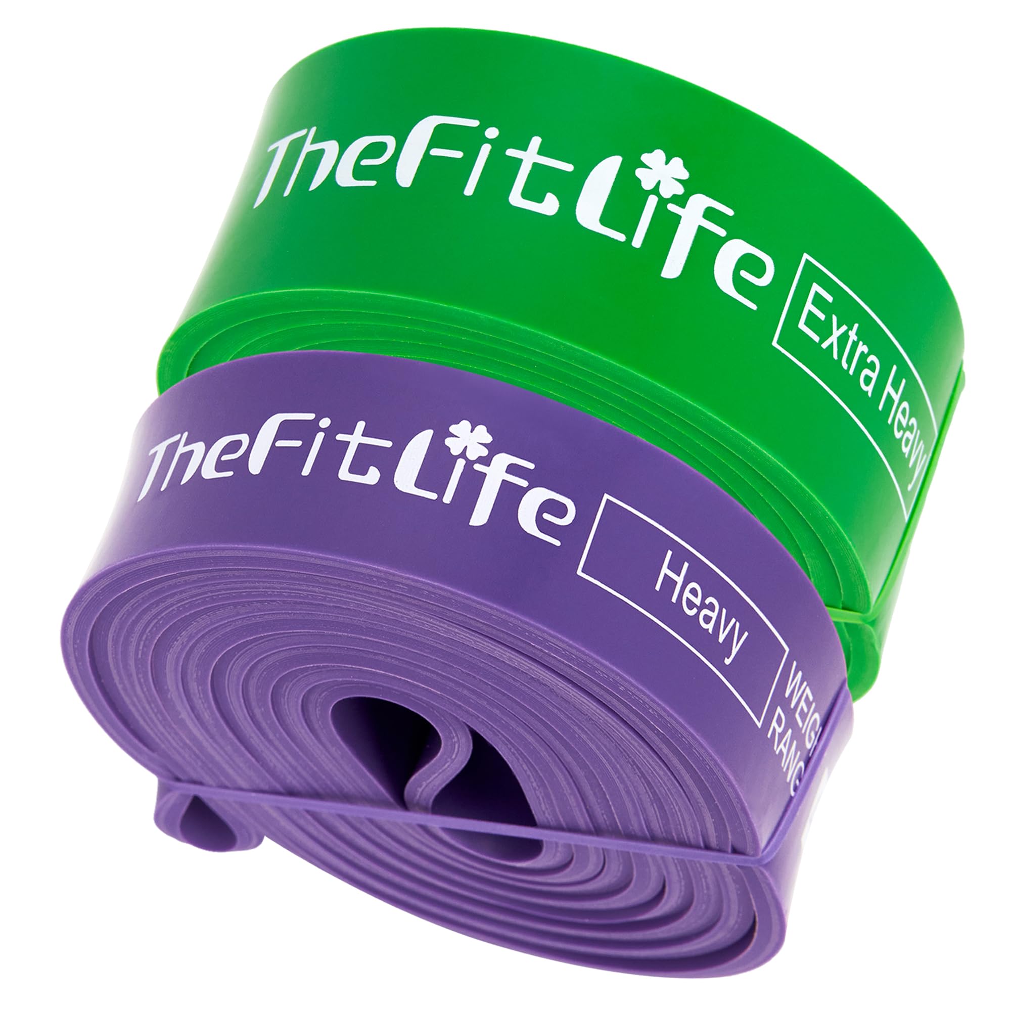 

TheFitLife Training Tubes, Strength Training Tubes, Pull-Up Tubes (Purple/Green)