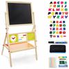 Rotating Magnetic Chalkboard for Kids Alphabet Abacus Safe