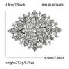 Rhinestone Bridals Brooch for Women Unisex Retro Crystal Pins Banquets Party Backpacks Gift Jewelry Accessories