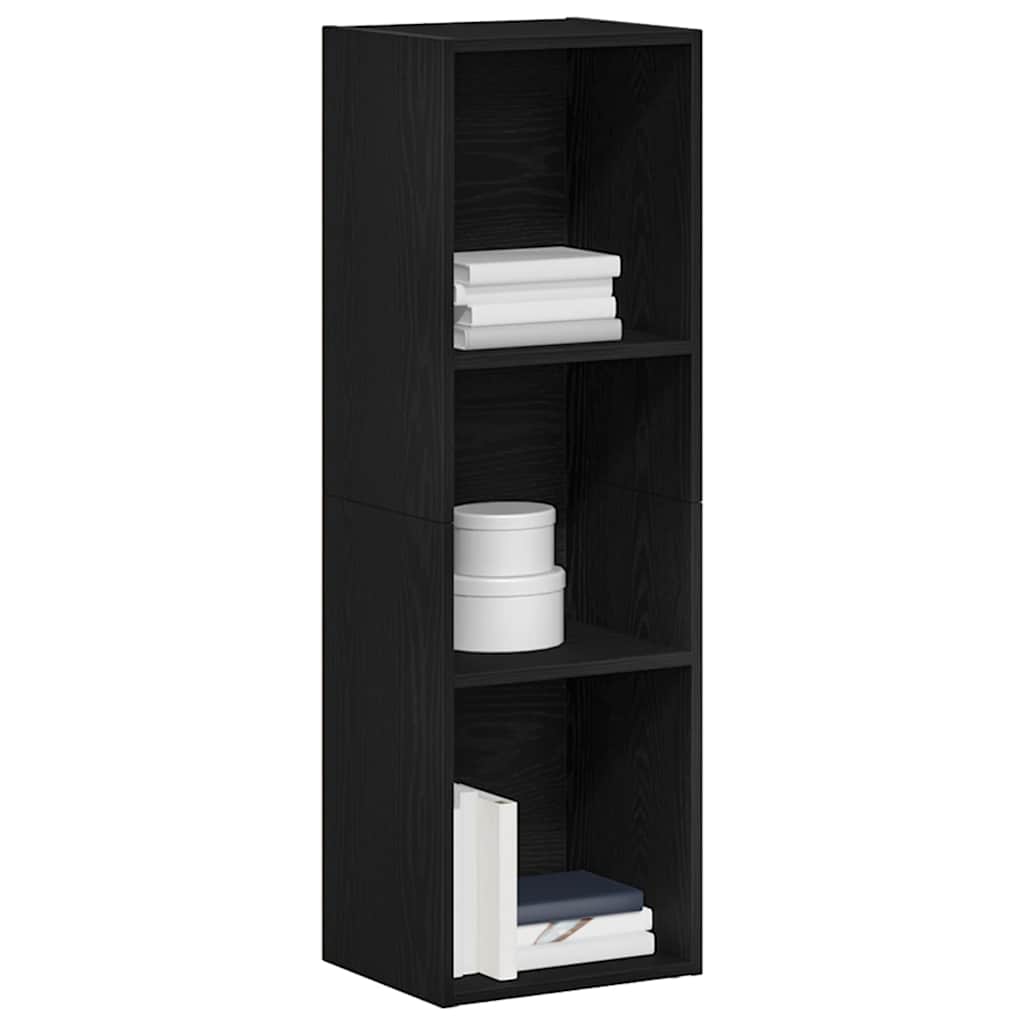 Bookshelf Black Oak Look 36 x 30 x 114 cm Engineered Wood