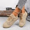Women's Lace-Up Knit Moccasin-Style Shoes