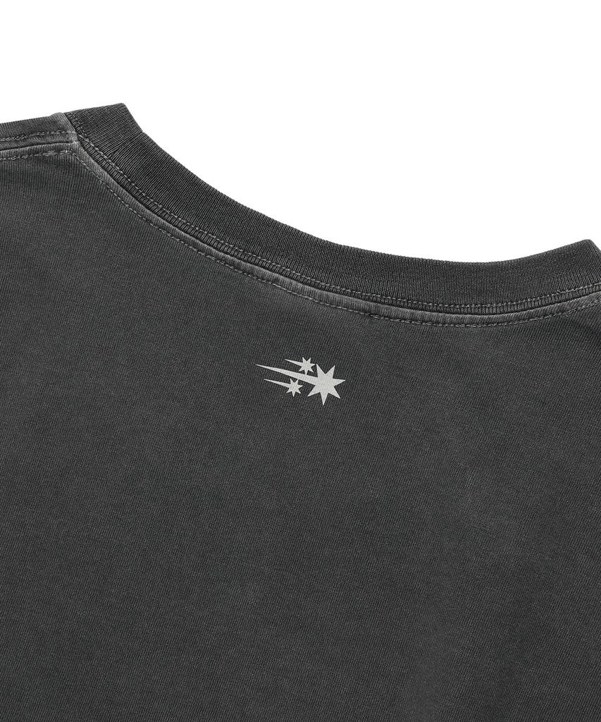 NICEGHOSTCLUB Tornado Logo Pigment Tee_Charcoal(Ng2Gmut500A)